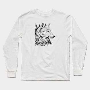 Wolf in the Forest Long Sleeve T-Shirt